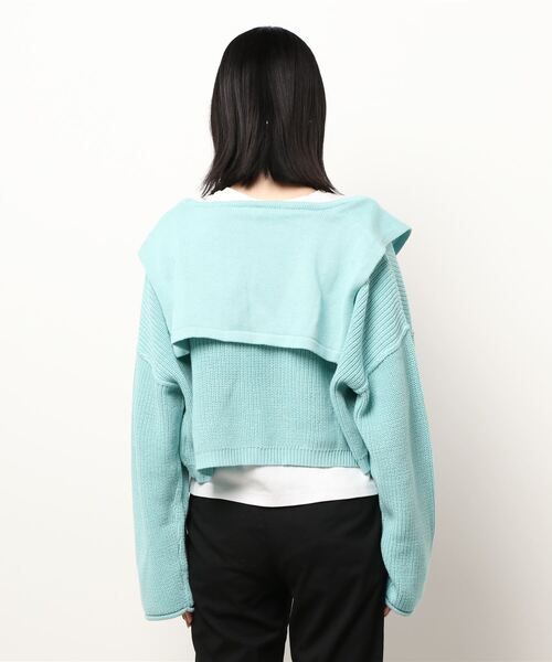 JUGLANS(ユグランス)の「☆ 衿付きカーディガン S5521(カーディガン/ボレロ・レディース・ピンク/ブルー/アイボリー・FREE)」の5枚目の写真