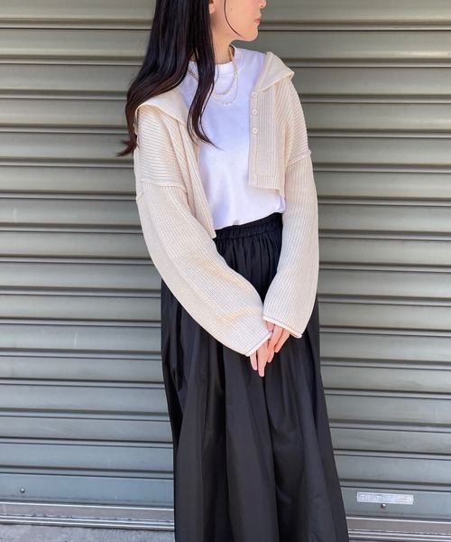 JUGLANS(ユグランス)の「☆ 衿付きカーディガン S5521(カーディガン/ボレロ・レディース・ピンク/ブルー/アイボリー・FREE)」の9枚目の写真