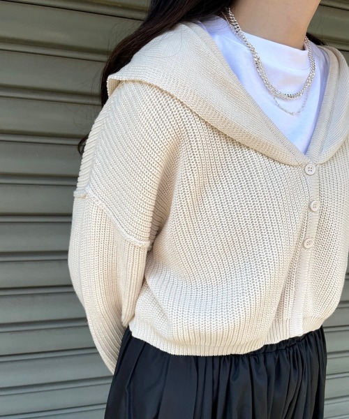 JUGLANS(ユグランス)の「☆ 衿付きカーディガン S5521(カーディガン/ボレロ・レディース・ピンク/ブルー/アイボリー・FREE)」の16枚目の写真