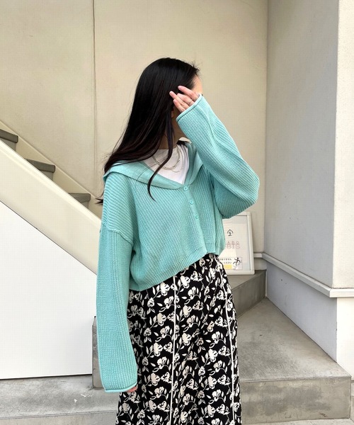 JUGLANS(ユグランス)の「☆ 衿付きカーディガン S5521(カーディガン/ボレロ・レディース・ピンク/ブルー/アイボリー・FREE)」の17枚目の写真