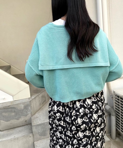 JUGLANS(ユグランス)の「☆ 衿付きカーディガン S5521(カーディガン/ボレロ・レディース・ピンク/ブルー/アイボリー・FREE)」の20枚目の写真