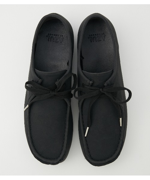 AZUL by moussy(アズールバイマウジー)の「FAUX SUEDE MOCCASIN/フェイクスエードモカシン(スニーカー・メンズ・ブラック/グリーン系その他/ベージュ・MEDIUM/LARGE)」の5枚目の写真