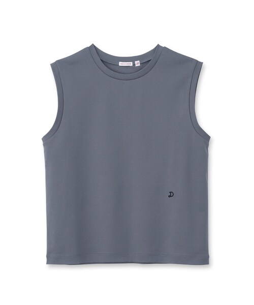 DRESSTERIOR(ドレステリア)の「◆【接触冷感/抗菌防臭/消臭】アイスクリアコットンノースリーブTシャツ(タンクトップ・レディース・チャコールグレー/オフホワイト/ブルー/ライトパープル・38/36)」の5枚目の写真