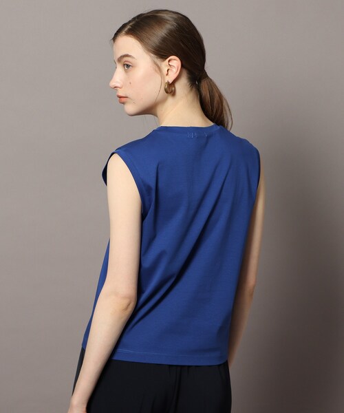 DRESSTERIOR(ドレステリア)の「◆【接触冷感/抗菌防臭/消臭】アイスクリアコットンノースリーブTシャツ(タンクトップ・レディース・チャコールグレー/オフホワイト/ブルー/ライトパープル・38/36)」の19枚目の写真