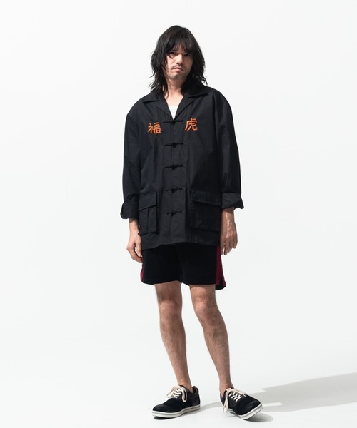 glamb（グラム）の「Needlework Military SH / ニードルワークミリタリーシャツ（シャツ/ブラウス・メンズ・ブラック/カーキ・L/S/M）」の18枚目の写真