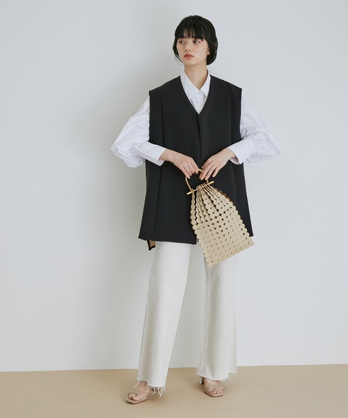 MARY AL TERNA（メアリオルターナ）の「【MARY AL TERNA】MOON（ハンドバッグ・レディース・オフホワイト/ブラック・FREE）」の3枚目の写真