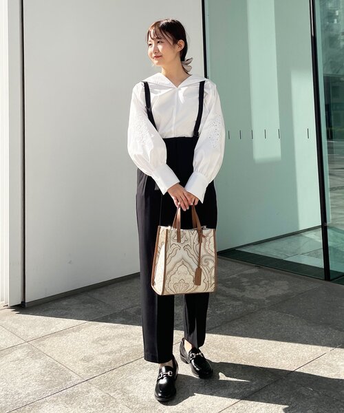 OPAQUE.CLIP（オペークドットクリップ）の「◆【C】セーラーカラーブラウス（シャツ/ブラウス・レディース・ライトブルー/ブラック/ホワイト系・36/40/38）」の19枚目の写真