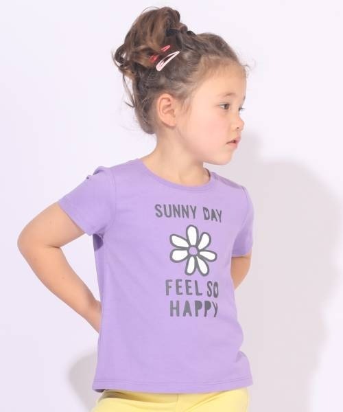 BABYDOLL（ベビードール）の「税抜990円 お着替えプリントTシャツ 6780K（Tシャツ/カットソー・キッズ・パープル/オフホワイト/ピンク/オレンジ/グリーン系その他/ベビーピンク/ピンク系その他/コーラルピンク・80ｃｍ/90cm/100cm/120cm/110cm）」の3枚目の写真