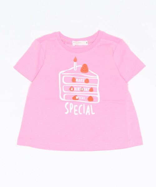 BABYDOLL（ベビードール）の「税抜990円 お着替えプリントTシャツ 6780K（Tシャツ/カットソー・キッズ・パープル/オフホワイト/ピンク/オレンジ/グリーン系その他/ベビーピンク/ピンク系その他/コーラルピンク・80ｃｍ/90cm/100cm/120cm/110cm）」の6枚目の写真