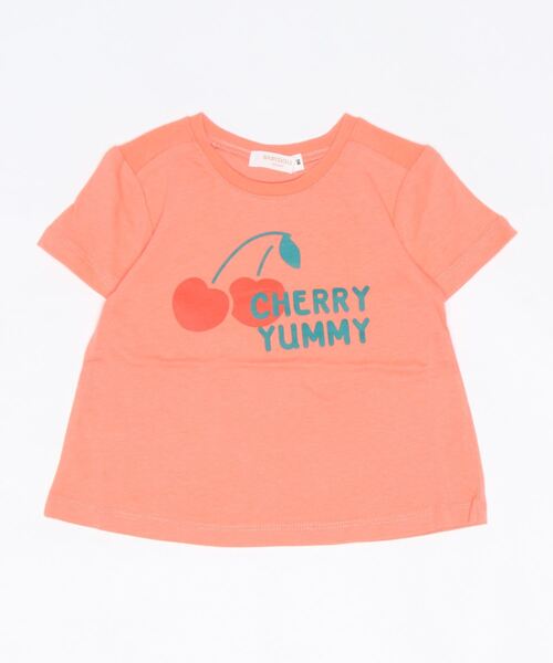 BABYDOLL（ベビードール）の「税抜990円 お着替えプリントTシャツ 6780K（Tシャツ/カットソー・キッズ・パープル/オフホワイト/ピンク/オレンジ/グリーン系その他/ベビーピンク/ピンク系その他/コーラルピンク・80ｃｍ/90cm/100cm/120cm/110cm）」の9枚目の写真