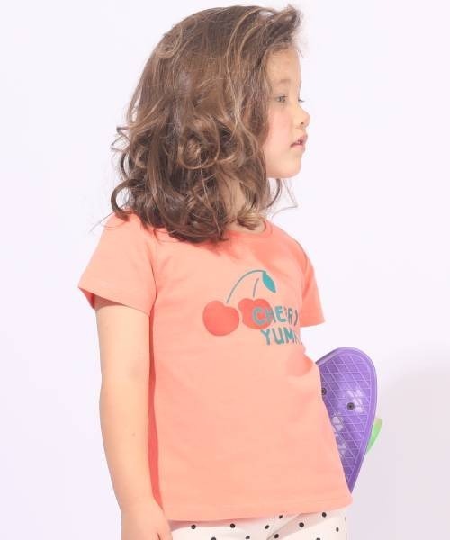 BABYDOLL（ベビードール）の「税抜990円 お着替えプリントTシャツ 6780K（Tシャツ/カットソー・キッズ・パープル/オフホワイト/ピンク/オレンジ/グリーン系その他/ベビーピンク/ピンク系その他/コーラルピンク・80ｃｍ/90cm/100cm/120cm/110cm）」の12枚目の写真