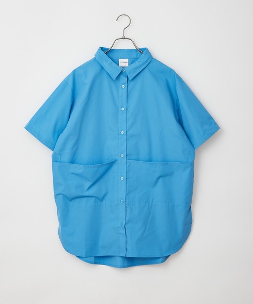 CIAOPANIC(チャオパニック)の「何通りも楽しめる、BIGポケットマルチWAYシャツ(シャツ/ブラウス・レディース・スカイブルー/オフホワイト/ピンク/グリーン・FREE)」の14枚目の写真