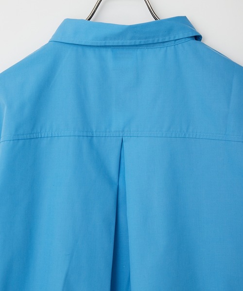 CIAOPANIC(チャオパニック)の「何通りも楽しめる、BIGポケットマルチWAYシャツ(シャツ/ブラウス・レディース・スカイブルー/オフホワイト/ピンク/グリーン・FREE)」の9枚目の写真