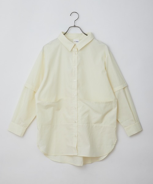 CIAOPANIC(チャオパニック)の「何通りも楽しめる、BIGポケットマルチWAYシャツ(シャツ/ブラウス・レディース・スカイブルー/オフホワイト/ピンク/グリーン・FREE)」の18枚目の写真