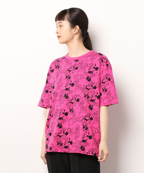 Disney(ディズニー)の「一部店舗/通販限定 親子お揃い ディズニー 総柄Tシャツ 6468A(Tシャツ/カットソー・レディース・オレンジ系その他/ピンク/ライトグリーン/グリーン/コーラルピンク/パープル/オレンジ/ターコイズブルー/ライトブルー/バイオレット・S/M/L/XL)」の7枚目の写真