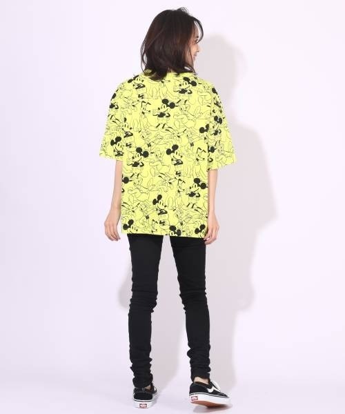 Disney(ディズニー)の「一部店舗/通販限定 親子お揃い ディズニー 総柄Tシャツ 6468A(Tシャツ/カットソー・レディース・オレンジ系その他/ピンク/ライトグリーン/グリーン/コーラルピンク/パープル/オレンジ/ターコイズブルー/ライトブルー/バイオレット・S/M/L/XL)」の15枚目の写真