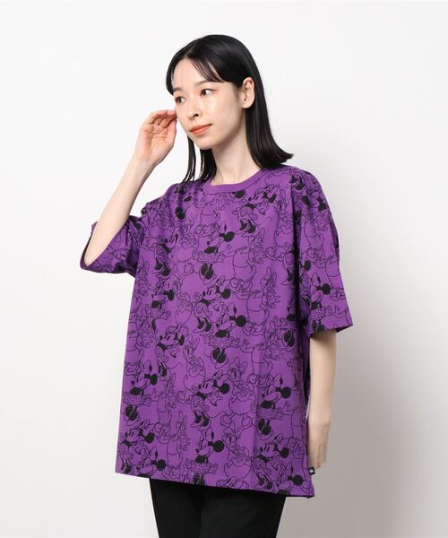 Disney(ディズニー)の「一部店舗/通販限定 親子お揃い ディズニー 総柄Tシャツ 6468A(Tシャツ/カットソー・レディース・オレンジ系その他/ピンク/ライトグリーン/グリーン/コーラルピンク/パープル/オレンジ/ターコイズブルー/ライトブルー/バイオレット・S/M/L/XL)」の21枚目の写真