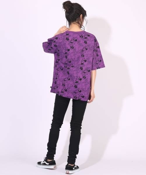 Disney(ディズニー)の「一部店舗/通販限定 親子お揃い ディズニー 総柄Tシャツ 6468A(Tシャツ/カットソー・レディース・オレンジ系その他/ピンク/ライトグリーン/グリーン/コーラルピンク/パープル/オレンジ/ターコイズブルー/ライトブルー/バイオレット・S/M/L/XL)」の20枚目の写真