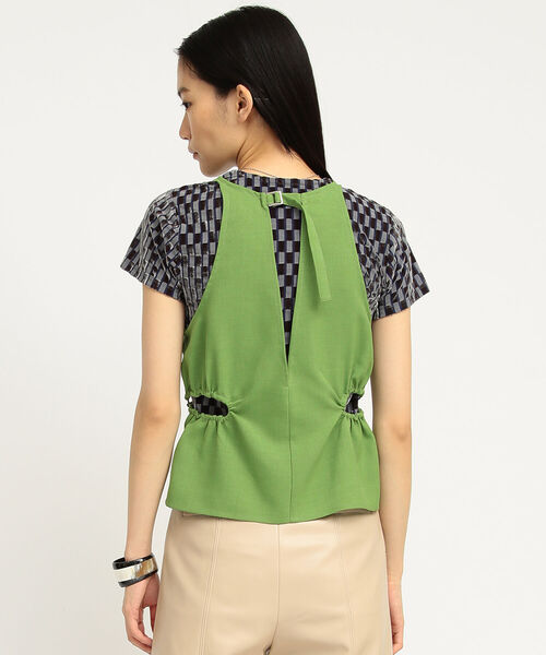 Ray BEAMS（レイビームス）の「Ray BEAMS/サイドホール アメスリ キャミソール（キャミソール・レディース・ブラウン/グリーン・ONE SIZE）」の15枚目の写真