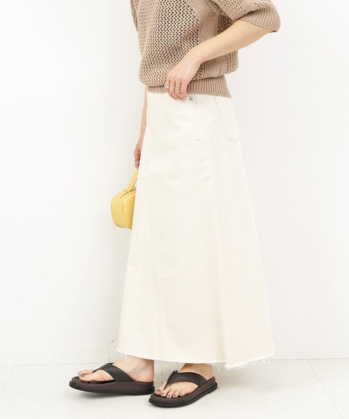 IENA（イエナ）の「《追加》【YANUK/ヤヌーク】リメイクスカート（デニムスカート・レディース・ナチュラル・X-SMALL/SMALL/MEDIUM）」の16枚目の写真