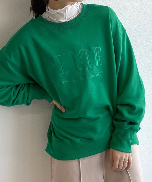 w closet（ダブルクローゼット）の「刺繍入りスウェットプルオーバー（スウェット・レディース・オフホワイト/イエロー/グリーン・FREE）」の3枚目の写真