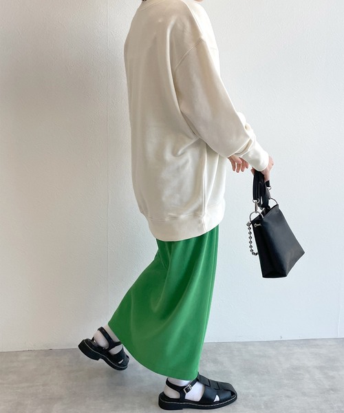 w closet（ダブルクローゼット）の「刺繍入りスウェットプルオーバー（スウェット・レディース・オフホワイト/イエロー/グリーン・FREE）」の6枚目の写真