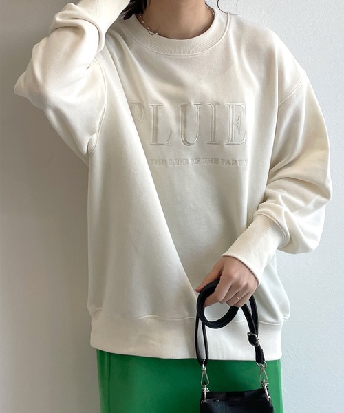 w closet（ダブルクローゼット）の「刺繍入りスウェットプルオーバー（スウェット・レディース・オフホワイト/イエロー/グリーン・FREE）」の9枚目の写真