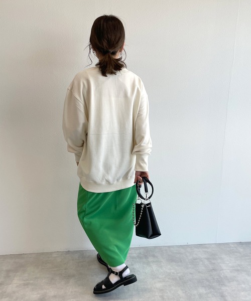 w closet（ダブルクローゼット）の「刺繍入りスウェットプルオーバー（スウェット・レディース・オフホワイト/イエロー/グリーン・FREE）」の10枚目の写真