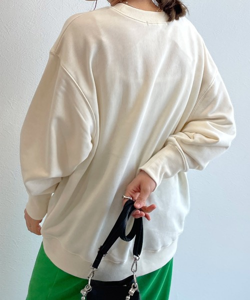 w closet（ダブルクローゼット）の「刺繍入りスウェットプルオーバー（スウェット・レディース・オフホワイト/イエロー/グリーン・FREE）」の11枚目の写真