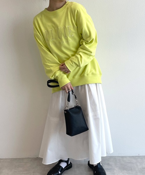 w closet（ダブルクローゼット）の「刺繍入りスウェットプルオーバー（スウェット・レディース・オフホワイト/イエロー/グリーン・FREE）」の15枚目の写真