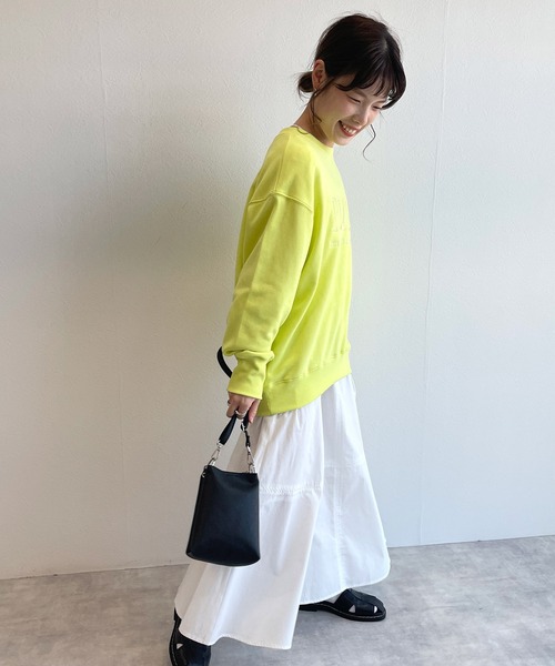 w closet（ダブルクローゼット）の「刺繍入りスウェットプルオーバー（スウェット・レディース・オフホワイト/イエロー/グリーン・FREE）」の19枚目の写真