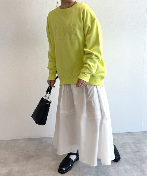 w closet（ダブルクローゼット）の「刺繍入りスウェットプルオーバー（スウェット・レディース・オフホワイト/イエロー/グリーン・FREE）」の21枚目の写真