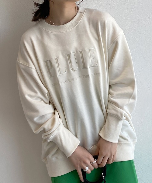 w closet（ダブルクローゼット）の「刺繍入りスウェットプルオーバー（スウェット・レディース・オフホワイト/イエロー/グリーン・FREE）」の12枚目の写真
