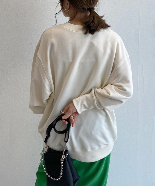 w closet（ダブルクローゼット）の「刺繍入りスウェットプルオーバー（スウェット・レディース・オフホワイト/イエロー/グリーン・FREE）」の13枚目の写真