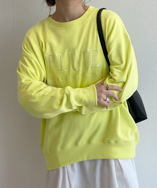 w closet（ダブルクローゼット）の「刺繍入りスウェットプルオーバー（スウェット・レディース・オフホワイト/イエロー/グリーン・FREE）」の22枚目の写真