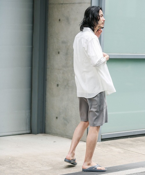 URBAN RESEARCH Sonny Label（アーバンリサーチサニーレーベル）の「リネン七分袖シャツ（シャツ/ブラウス・メンズ・グリーン/ホワイト系その他/ベージュ系その他/ホワイト/ブラウン系その他・MEDIUM/LARGE/SMALL）」の6枚目の写真