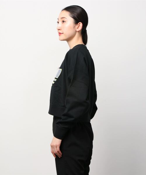 adidas(アディダス)の「トレフォイル アプリケーション ルーズ スウェット / アディダスオリジナルス / トレーナー(スウェット・レディース・ブラック/ホワイト・SMALL/MEDIUM/LARGE/X-LARGE/XX-LARGE/X-SMALL)」の12枚目の写真