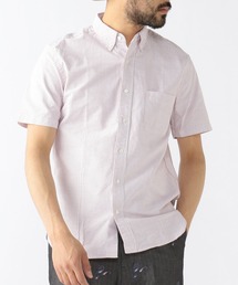 BEAMS PLUS(�r�[���X�v���X)��BEAMS PLUS / �I�b�N�X�t�H�[�h �X�g���C�v �V���[�g�X���[�u �{�^���_�E�� �V���c(�V���c/�u���E�X)