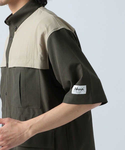 NANGA（ナンガ）の「【NANGA Mt.&Sea】半袖シャツ（シャツ/ブラウス・メンズ・オリーブ/ネイビー・MEDIUM/LARGE）」の13枚目の写真