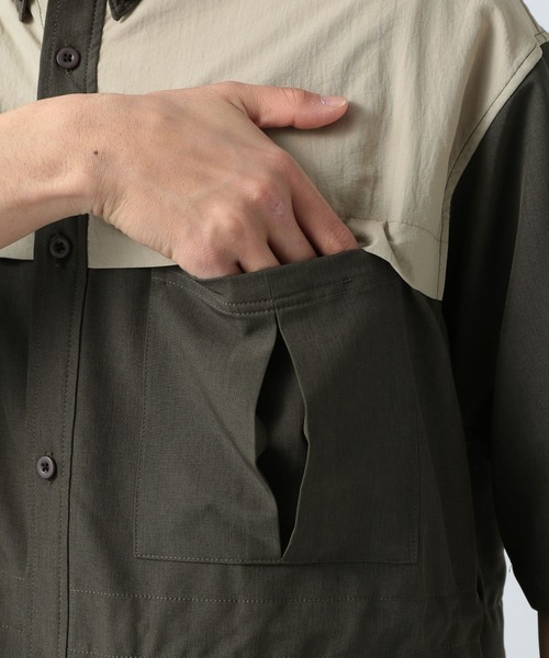 NANGA（ナンガ）の「【NANGA Mt.&Sea】半袖シャツ（シャツ/ブラウス・メンズ・オリーブ/ネイビー・MEDIUM/LARGE）」の14枚目の写真