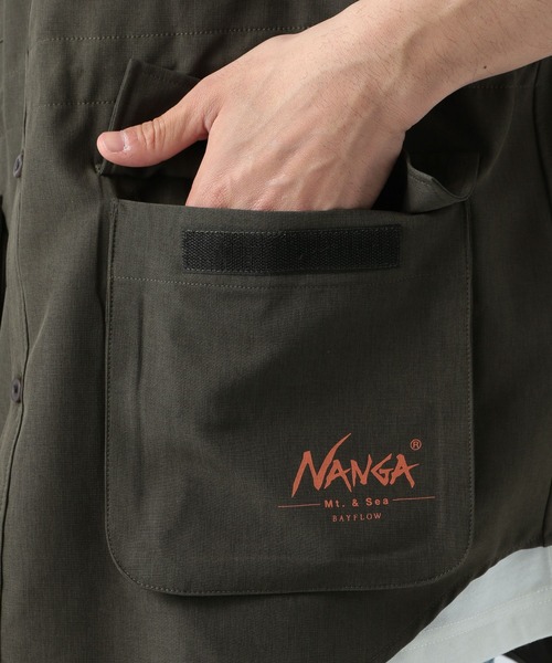 NANGA（ナンガ）の「【NANGA Mt.&Sea】半袖シャツ（シャツ/ブラウス・メンズ・オリーブ/ネイビー・MEDIUM/LARGE）」の15枚目の写真