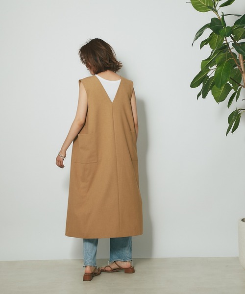 RIVE DROITE（リヴドロワ）の「マルチWAY釦ジャンスカワンピース（ワンピース・レディース・ブラック/ベージュ・FREE）」の13枚目の写真