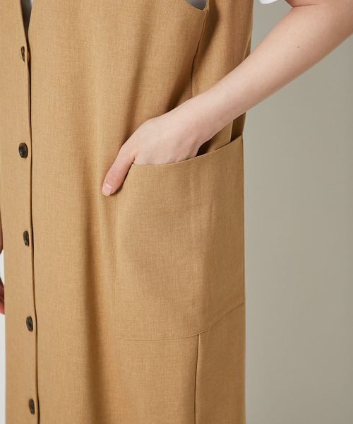 RIVE DROITE（リヴドロワ）の「マルチWAY釦ジャンスカワンピース（ワンピース・レディース・ブラック/ベージュ・FREE）」の11枚目の写真