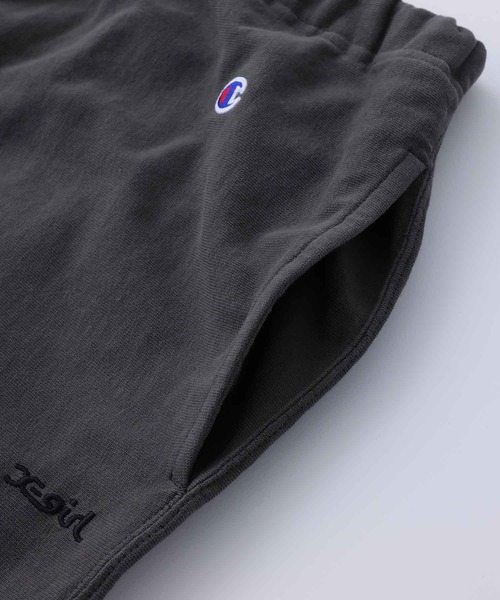X-girl（エックスガール）の「Champion REVERSE WEAVE SWEAT PANTS/チャンピオン　コラボ　リバースウィーブ　スウェットパンツ（スウェットパンツ・レディース・ブラック/ライトグリーン・S/M/XS）」の8枚目の写真