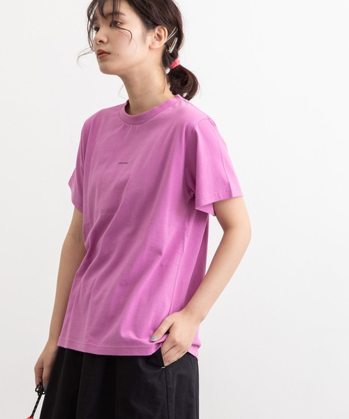 POU DOU DOU(プードゥドゥ)の「VINGT-TROIS刺繍Tee(Tシャツ/カットソー・レディース・ブラック/オフホワイト/ピンク/ターコイズブルー/キャメル・3)」の7枚目の写真