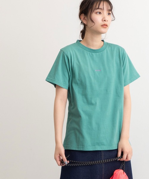 POU DOU DOU(プードゥドゥ)の「VINGT-TROIS刺繍Tee(Tシャツ/カットソー・レディース・ブラック/オフホワイト/ピンク/ターコイズブルー/キャメル・3)」の14枚目の写真