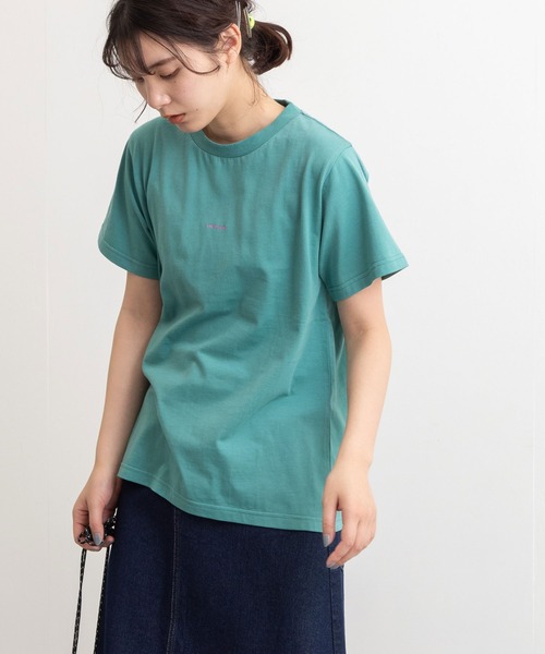 POU DOU DOU(プードゥドゥ)の「VINGT-TROIS刺繍Tee(Tシャツ/カットソー・レディース・ブラック/オフホワイト/ピンク/ターコイズブルー/キャメル・3)」の15枚目の写真