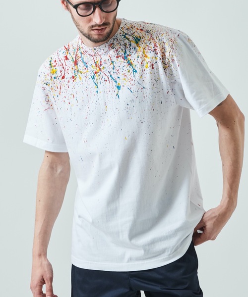 ACANTHUS(アカンサス)の「Acanthus:Splash Tee(Tシャツ/カットソー・メンズ・ホワイト/アッシュグレー/ブラック・S/M/L/XL)」の2枚目の写真