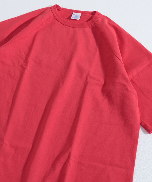 Champion（チャンピオン）の「【WEB限定】【Champion/チャンピオン】ビッグシルエットラグランハーフスリーブTee（Tシャツ/カットソー・メンズ・パープル/レッド/オリーブ・LARGE）」の4枚目の写真