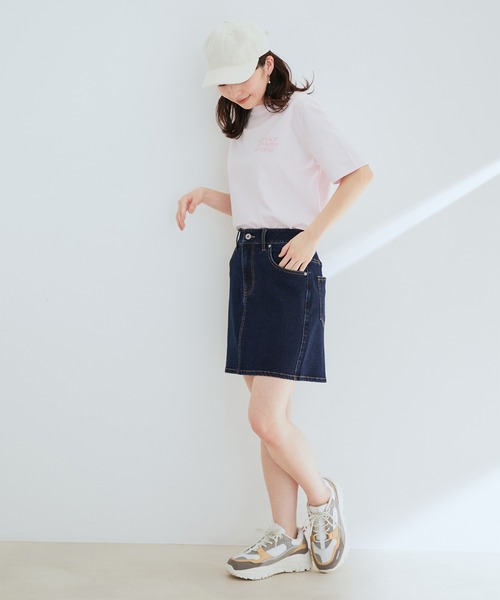 VIS（ビス）の「【エコテックス(R)】 デニムミニスカート【sustainable】（デニムスカート・レディース・ネイビー/ブルー系その他4・M/S）」の11枚目の写真